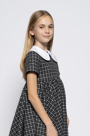 Kids woolen dress with a collar