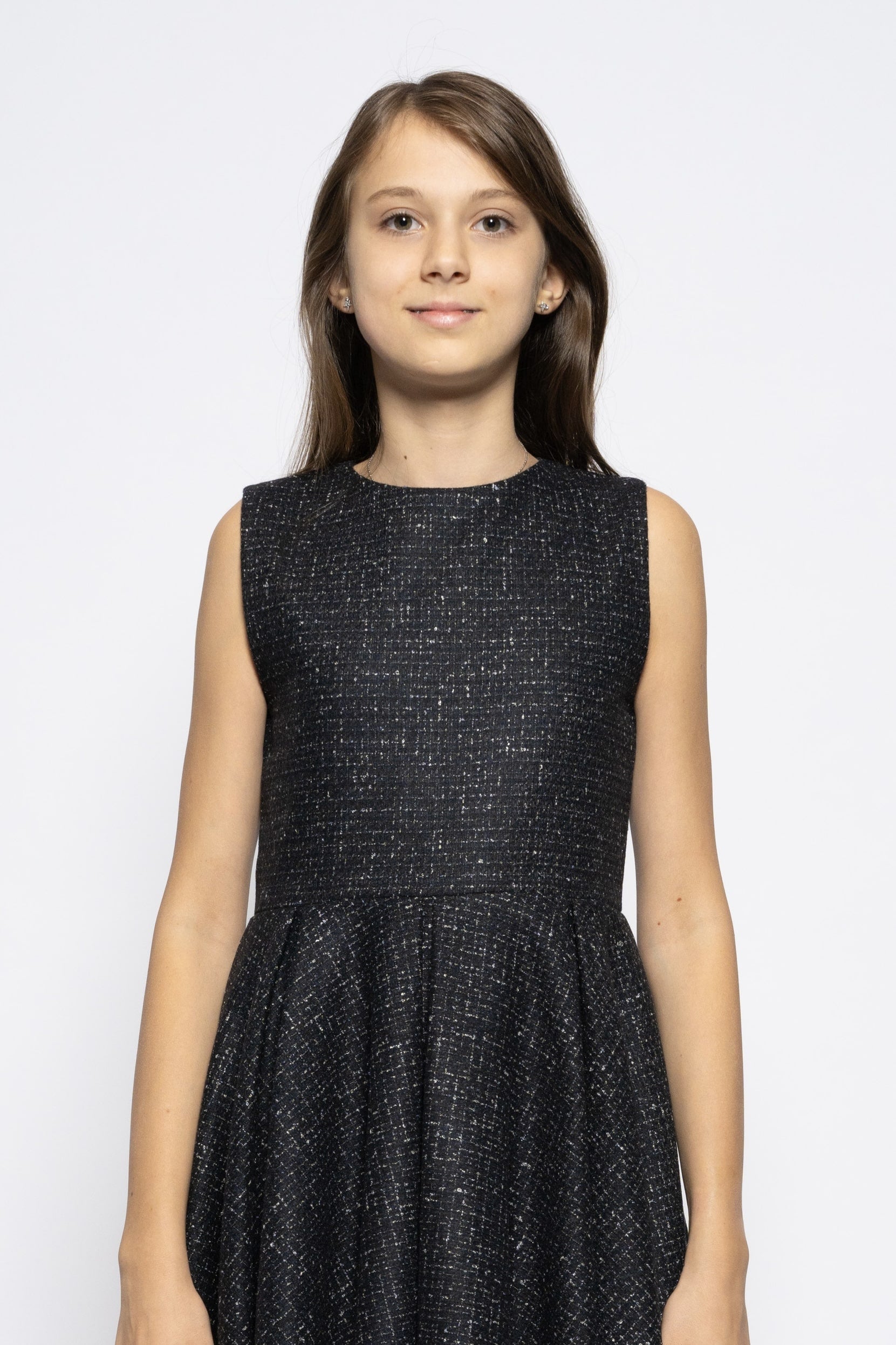 Kids black woolen dress