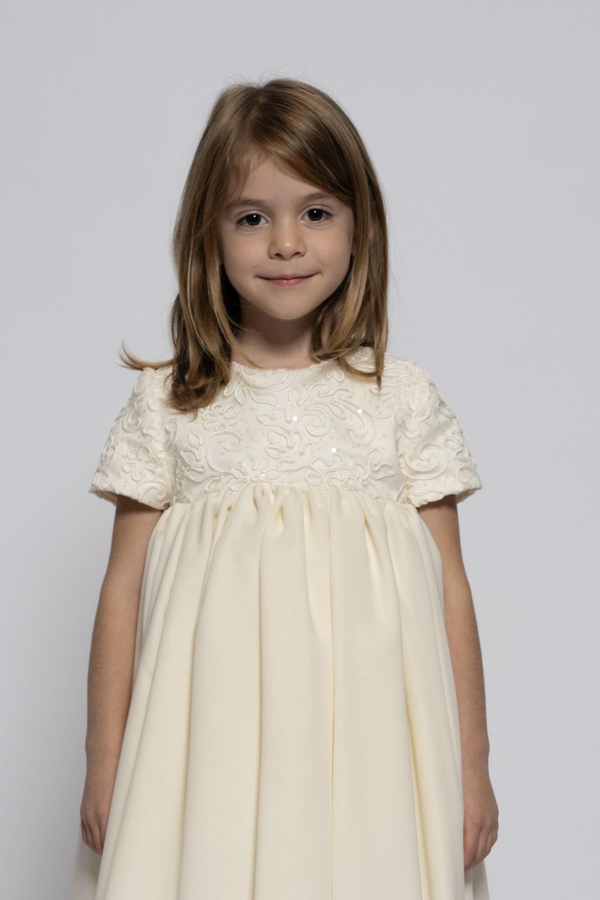 Kids white lace dress